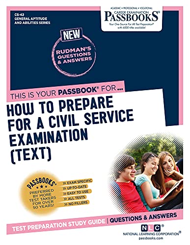 Beispielbild fr How to Prepare for a Civil Service Examination (Text) (Cs-42): Passbooks Study Guide Volume 42 zum Verkauf von ThriftBooks-Atlanta