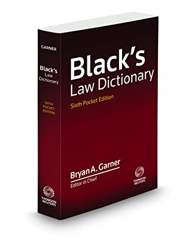 Imagen de archivo de Black's Law Dictionary, Pocket Edition, 6th a la venta por BooksRun