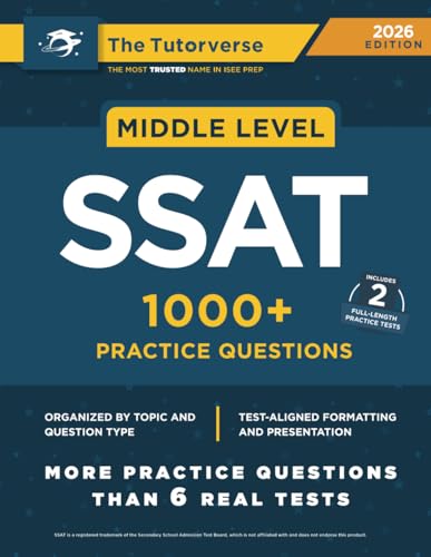 Immagine dell'editore per Middle Level SSAT: 1000+ Practice Questions venduto da Better World Books: West