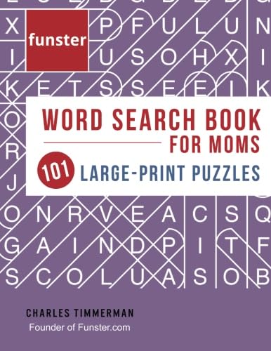 9781732173705: Funster Word Search Book for Moms 101 Large-Print Puzzles: Brain exercise that mom will love