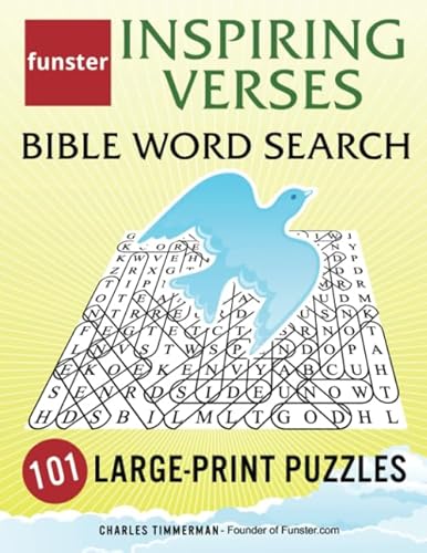 Stock image for Funster Inspiring Verses Bible Word Search - 101 Large-Print Puzzles: Exercise Your Brain, Nourish Your Spirit for sale by HPB-Emerald