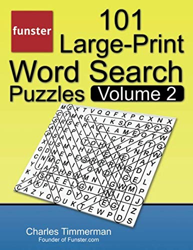 Beispielbild fr Funster 101 Large-Print Word Search Puzzles, Volume 2: Word search book for adults zum Verkauf von SecondSale