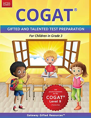 9781733113212: COGAT Test Prep Grade 3 Level 9: Gifted and Talented Test Preparation Book - Practice Test/Workbook for Children in Third Grade