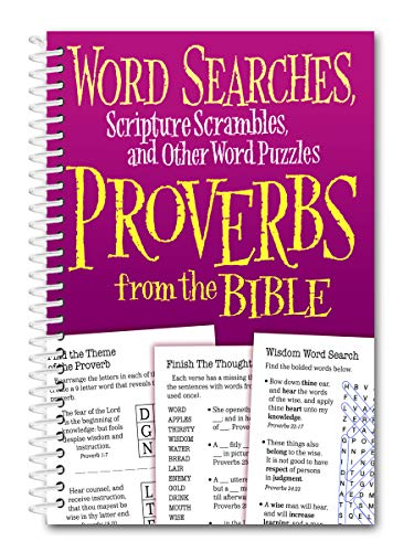 Stock image for Word Searches, Scripture Scrambles and other Word Puzzles from Proverbs from the Bible for sale by Goodwill of Colorado