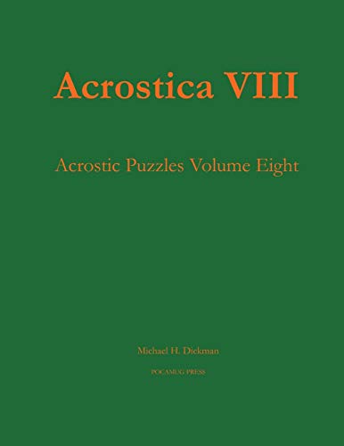 Stock image for Acrostica VIII for sale by GF Books, Inc.