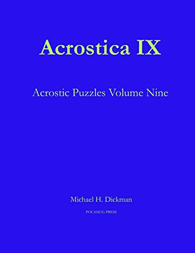 Stock image for Acrostica IX for sale by GreatBookPrices