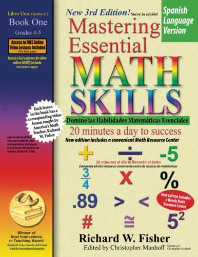 

Mastering Essential Math Skills Book 1, Spanish Language Version (Spanish Edition) [Soft Cover ]