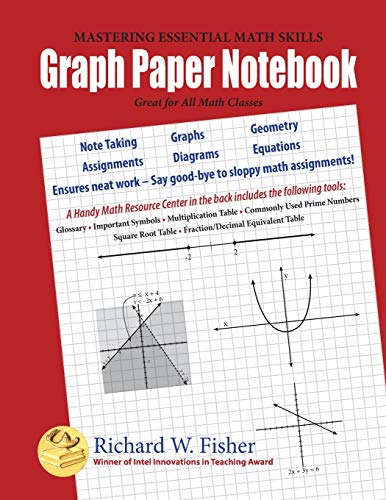 Beispielbild fr Graph Paper Notebook: Great for All Math Classes zum Verkauf von Books From California