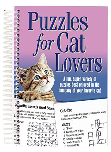 9781733625050: Puzzles for Cat Lovers: A Fun, Super Variety of Puzzles Best Enjoyed in the Company of Your Favorite Cat