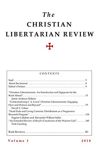 Stock image for The Christian Libertarian Review: Volume 1 (CLR) for sale by Revaluation Books