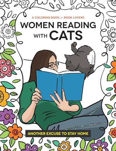 Beispielbild fr Women Reading with Cats: A Coloring Book for Book Lovers zum Verkauf von Decluttr