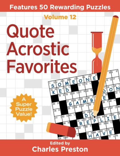Stock image for Quote Acrostic Favorites: Features 50 Rewarding Puzzles for sale by Decluttr