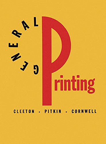 9781734222425: General Printing: An Illustrated Guide to Letterpress Printing