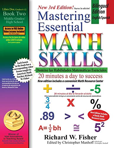 Stock image for Mastering Essential Math Skills Book 2, Bilingual Edition - English/Spanish (Stepping Stones to Proficiency in Algebra - Bilingual English/Spanish) (Spanish Edition) for sale by BooksRun