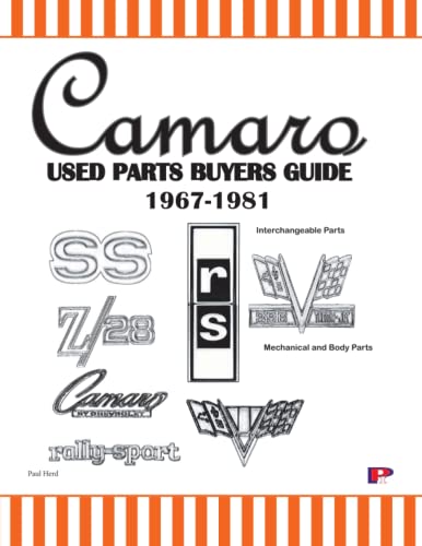 Beispielbild fr Camaro Used Parts Buyers Guide 1967-1981: Interchangeable Parts zum Verkauf von GF Books, Inc.