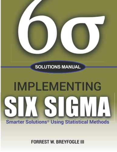 Stock image for Solutions Manual, Implementing Six Sigma: Smarter Solutions Using Statistical Methods for sale by Book Deals