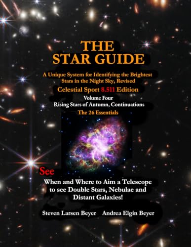 Beispielbild fr THE STAR GUIDE: A Unique System for Identifying the Brightest Stars in the Night Sky Revised CELESTIAL SPORT 8.511 EDITION 3 Volume Four - Rising Stars of Autumn, Continuations zum Verkauf von Book Deals