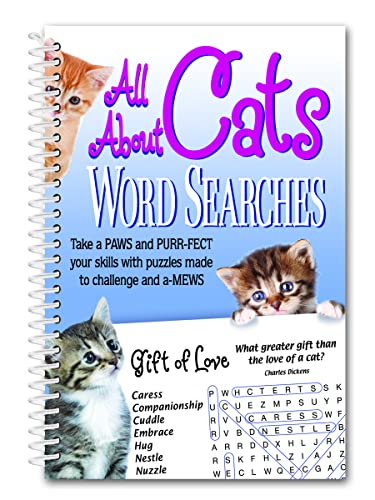 9781736496947: All About Cats Word Searches: Take a Paws and Purr-fect Your Skills With Puzzles Made to Challenge and A-mews