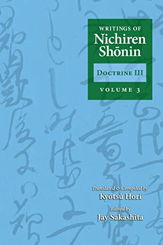 Imagen de archivo de Writings of Nichiren Shonin Doctrine 3: Volume 3 a la venta por WorldofBooks
