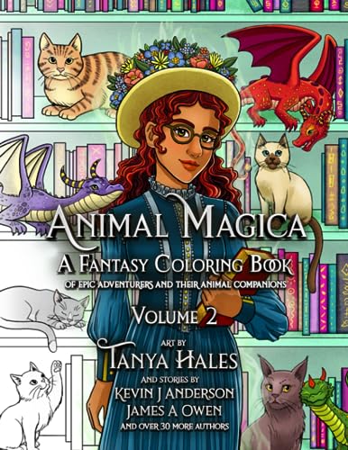 Stock image for Animal Magica: A Fantasy Coloring Book of Epic Adventurers and Their Animal Companions, Volume 2 (Animal Magica: Fantasy Coloring Books) for sale by Book Deals