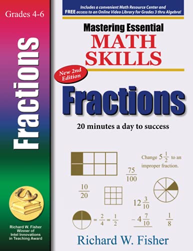 Stock image for Mastering Essential Math Skills: FRACTIONS, 2nd Edition (Focused Math Skills for Elementary Students) for sale by Books Unplugged