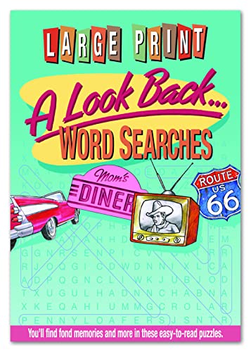 9781737556237: Large Print A Look Back Word Searches