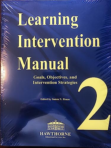 Stock image for Learning intervention Manual for sale by BooksRun