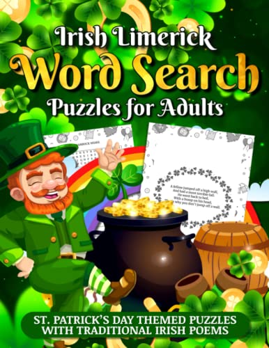 Stock image for Irish Limerick Word Search Puzzles for Adults: St. Patrick's Day Themed Puzzles with Traditional Irish Poems for sale by Book Deals
