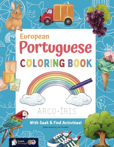 Imagen de archivo de European Portuguese Coloring Book: With Seek & Find Activities! a la venta por GF Books, Inc.