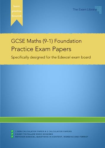 Stock image for GCSE Maths (9-1) Foundation Practice Exam Papers: Specifically designed for the Edexcel Exam Board for sale by GF Books, Inc.