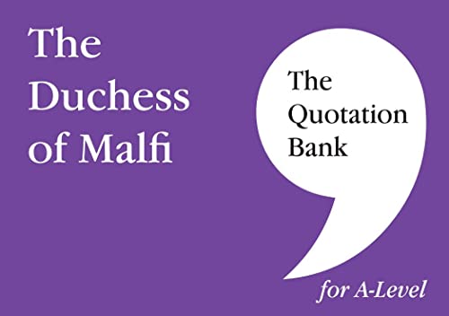 Imagen de archivo de The Quotation Bank: The Duchess Of Malfi a la venta por GreatBookPrices