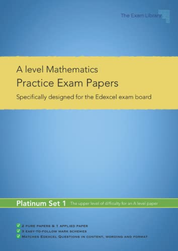 Stock image for A level Maths Practice Exam Papers- Platinum Set 1: Specifically designed for the Edexcel exam board for sale by AwesomeBooks