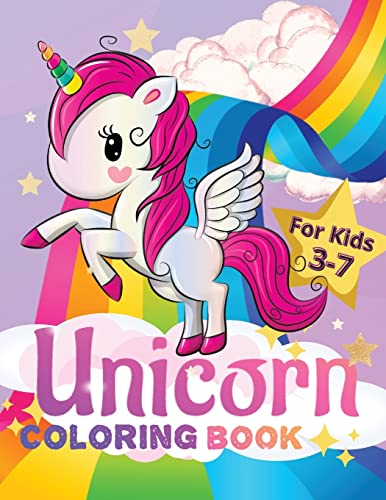 Beispielbild fr Unicorn Coloring Book for Kids Ages 3-7: Cute and Easy Unicorns to Draw, Coloring Book for Toddlers zum Verkauf von GreatBookPrices