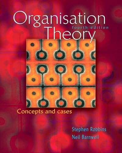 Stock image for Organisation Theory: Concepts and Cases for sale by medimops