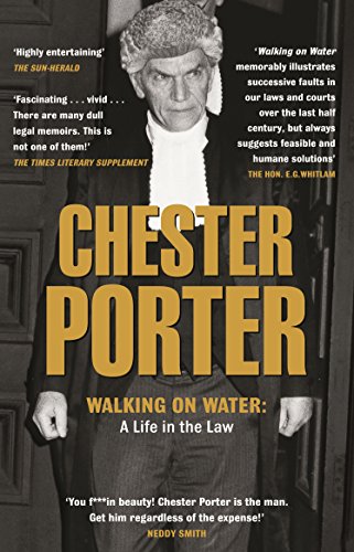 9781740512749: WALKING ON WATER - A Life in the Law