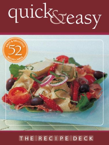 Stock image for The Recipe Deck: Quick & Easy for sale by Wonder Book
