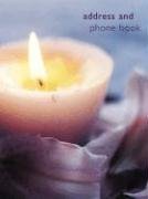 CANDLES: Address & Phone Book--Large (hidden wiro binding)