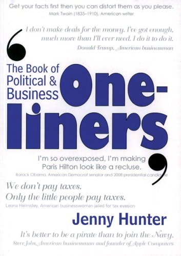 Imagen de archivo de The Book of Political & Business One-liners a la venta por Wonder Book
