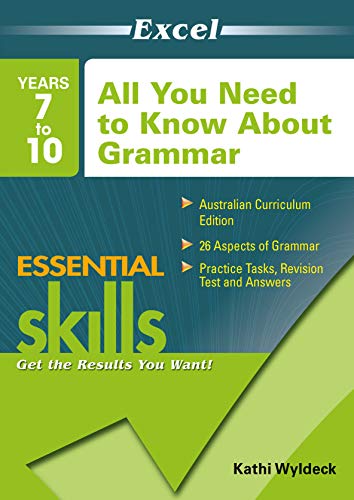 Stock image for Excel All You Need to Know about Grammar: Years 7 to 10 for sale by medimops