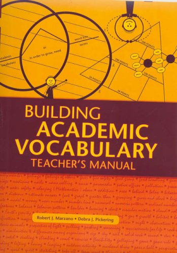 Teachers Manual (Building Academic Vocabulary) (9781741700022) by Pickering, Debra J.; Marzano, Robert J.