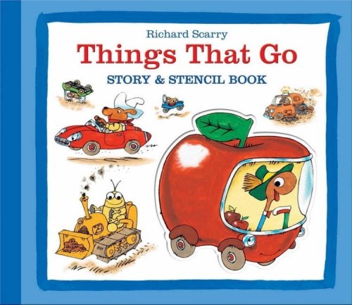 Things That Go Stencil Book - Richard Scarry