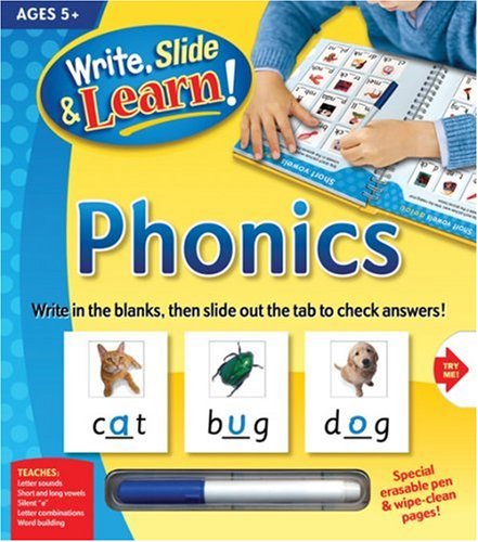 9781741815597: Phonics: Ages 5+ (Write, Slide & Learn!)