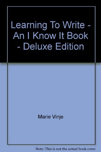 Imagen de archivo de Learning To Write - An I Know It Book - Deluxe Edition a la venta por AwesomeBooks