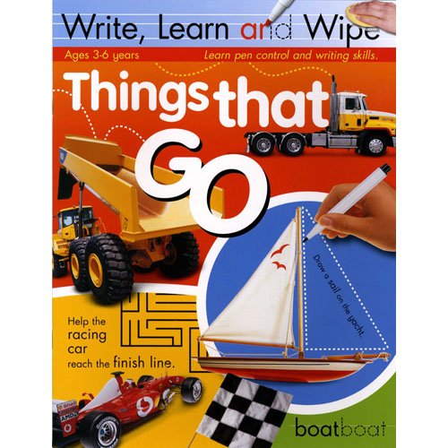 9781741824858: Things That Go (Write, Learn and Wipe)