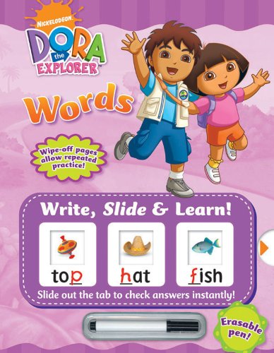 9781741845198: Dora the Explorer: Words [With Erasable Pen] (Dora the Explorer Write, Slide & Learn)