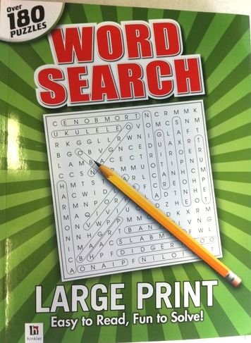 Imagen de archivo de LARGE PRINT Word Search: Over 180 Puzzles a la venta por Basement Seller 101