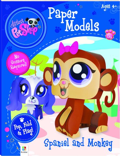 Imagen de archivo de Littlest Pet Shop Spaniel and Monkey (Paper Models series) (Littlest Pet Shop Paper Models) a la venta por Solomon's Mine Books