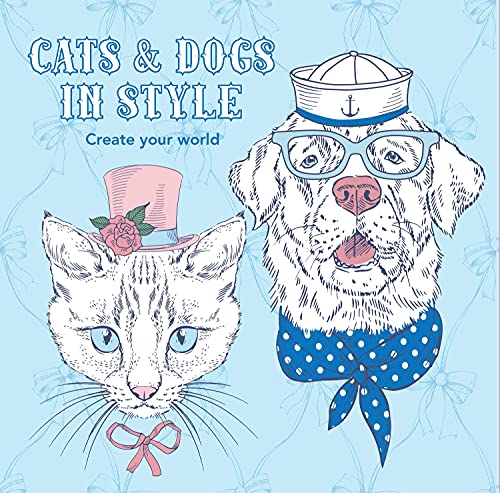 9781742578293: Colouring In Book - Cats and Dogs In Style: Create your world