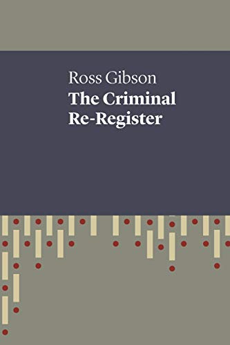 Imagen de archivo de The Criminal Re-Register (Uwap Poetry) a la venta por Lucky's Textbooks