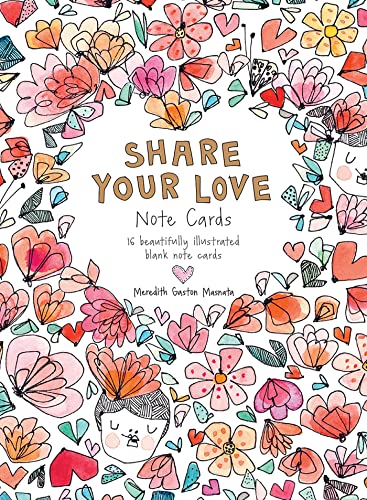 9781743799376: Share Your Love Note Cards: 16 Beautifully Illustrated Blank Note Cards